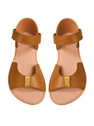 Sandales Elegia barefoot en cuir élégantes pour pied larges