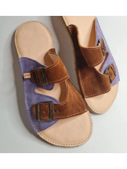 Combine your colors for double buckle sandals minimalist shoes