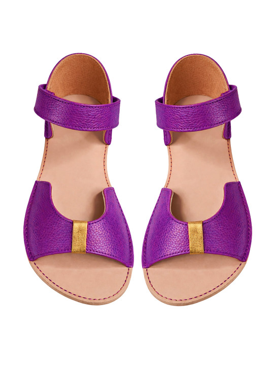 Sandales Elegia barefoot en cuir élégantes pour pied larges