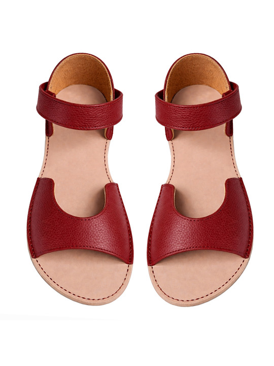 Elegia barefoot sandals in elegant leather for wide feet