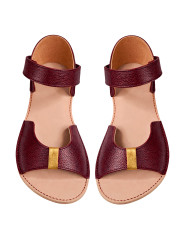 Elegia barefoot sandals in elegant leather for wide feet