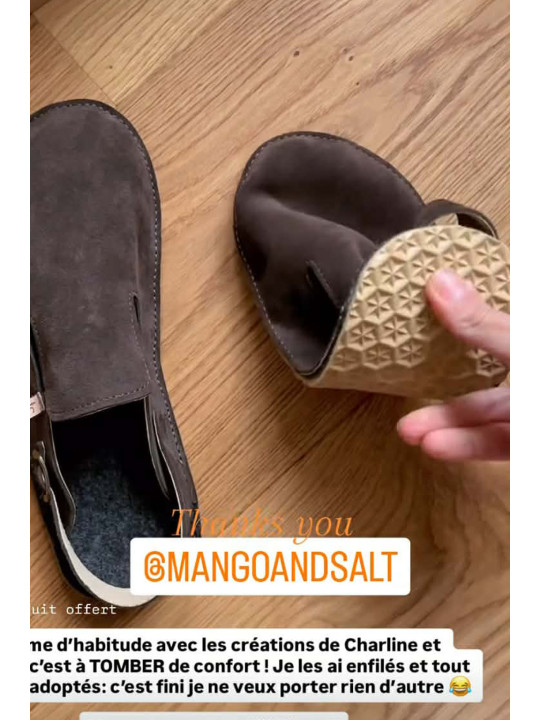 Bareclog – Sabots Minimalistes en Cuir – Doublure au Choix – Semelles Flexibles et Plates | Tomar Creation