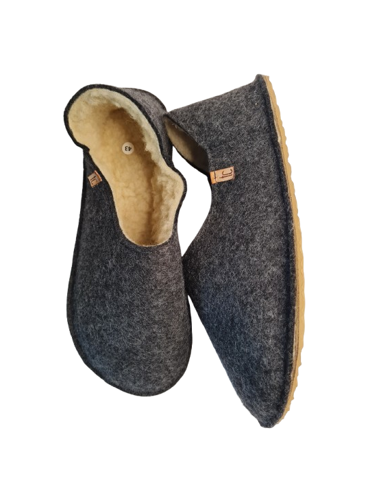 Wool slippers barefoot gum sole collection