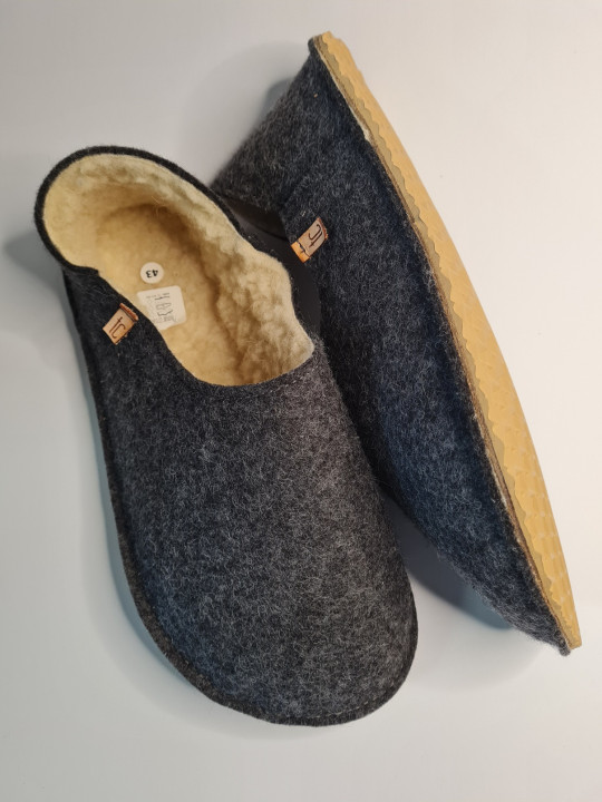 Wool slippers barefoot gum sole collection