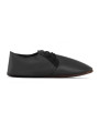 Chaussons lacets cuir nero