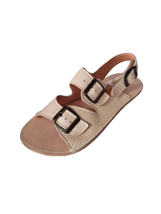 Nastaviteľné barefoot kožené sandále s prackou