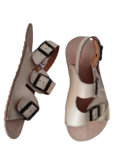 Nastaviteľné barefoot kožené sandále s prackou