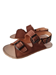 Nastaviteľné barefoot kožené sandále s prackou