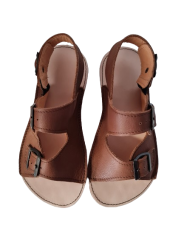Nastaviteľné barefoot kožené sandále s prackou