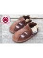 Summer sandals and slippers in organic vegetable-tanned leather Tomar Creation