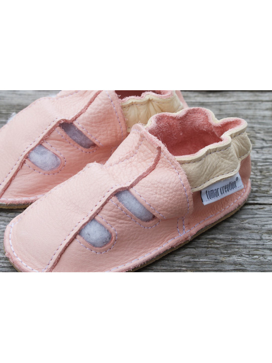 Sandales et chaussons en cuir a tannage végétal bio été Tomar Creation