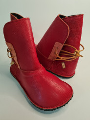 bottes cuir minimalistes barefoot doublure cuir laine