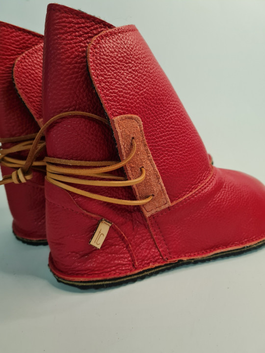 bottes cuir minimalistes barefoot doublure cuir laine