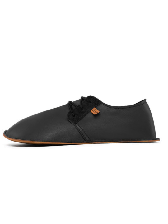 Lace up barefoot shoes nero