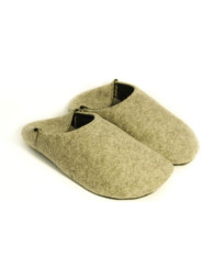 Babouches souples laine bouillie mérinos, exclusivité Tomar 