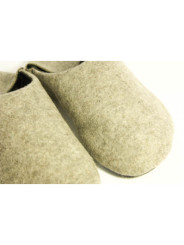 Babouches souples laine bouillie mérinos, exclusivité Tomar 