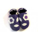 Soft slippers - flower - blu marino