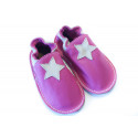 Soft sole shoes - fuxia - star