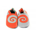 Soft slippers - swirl - volcanic perla