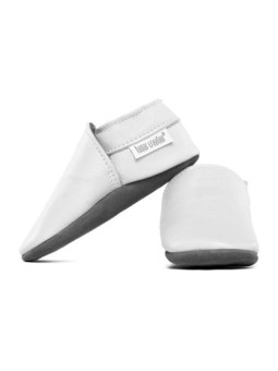 chaussons souples en cuir pour les enfants et les adultes, doublure chaude