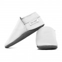 Soft leather slippers - bianco