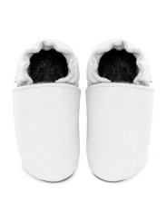 soft leather slippers for children and adults, warm lining