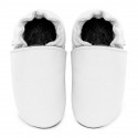 Soft leather slippers - bianco
