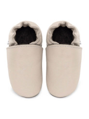 soft leather slippers for children and adults, warm lining