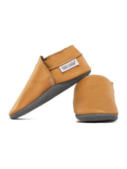 soft leather slippers for children and adults, warm lining