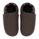 Soft leather slippers - taupe