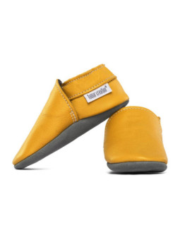 soft leather slippers for children and adults, warm lining