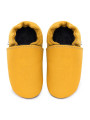 soft leather slippers for children and adults, warm lining