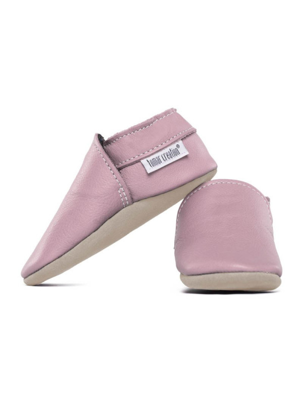 chaussons souples en cuir pour les enfants et les adultes, doublure chaude