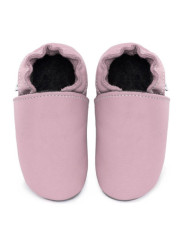 chaussons souples en cuir pour les enfants et les adultes, doublure chaude