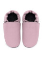 soft leather slippers for children and adults, warm lining