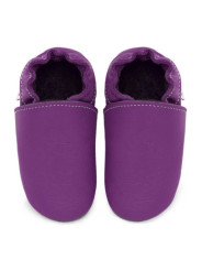 soft leather slippers for children and adults, warm lining