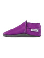 chaussons souples en cuir pour les enfants et les adultes, doublure chaude