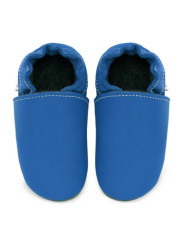soft leather slippers for children and adults, warm lining