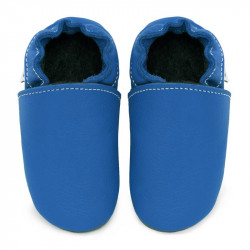Soft leather slippers - jeans