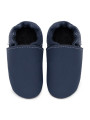 soft leather slippers for children and adults, warm lining