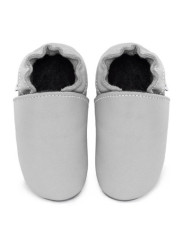 chaussons souples en cuir pour les enfants et les adultes, doublure chaude