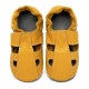 Soft summer leather slippers - girasole