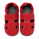 Summer leather slippers - santa claus