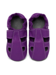 Summer leather slippers - illusion