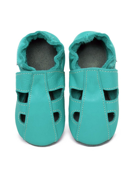 chaussons cuir été - caraibe