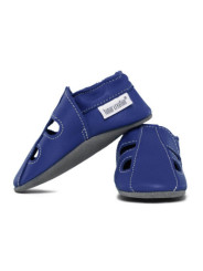 Kožené capačky letné - denim