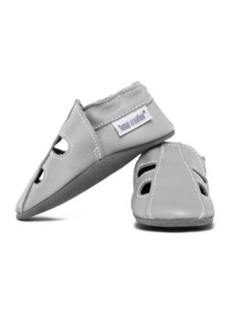 Kožené capačky letné - perla