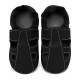 Summer leather slippers - nero