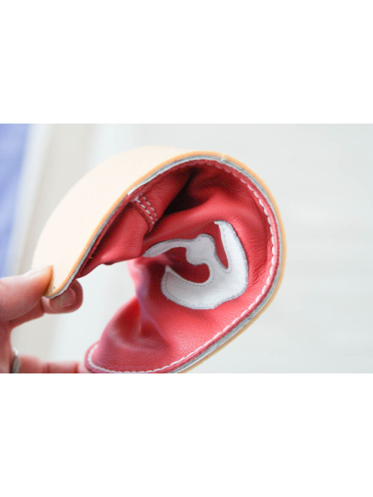 Ručne vyrobené kožené papuče z kože našuchovacie slippers