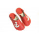 Slippers anchor - rosso fueco
